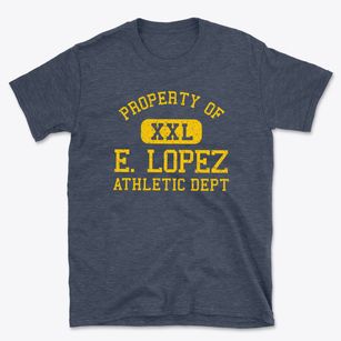 E. Lopez Texas Athletic Dept Basic T-Shirt