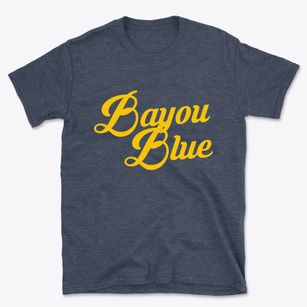 Bayou Blue Louisiana Vintage Team Basic T-Shirt