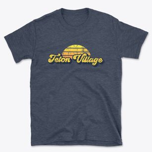 Teton Village Wyoming Sublime Sunset Basic T-Shirt