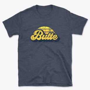 Butte North Dakota Sublime Sunset Basic T-Shirt