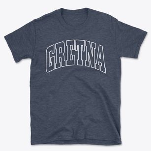 Gretna Nebraska Trendy Block Basic T-Shirt