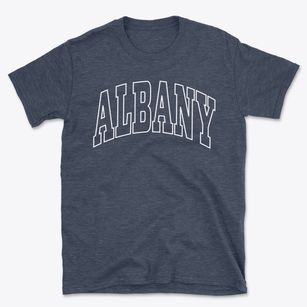 Albany Oregon Trendy Block Basic T-Shirt