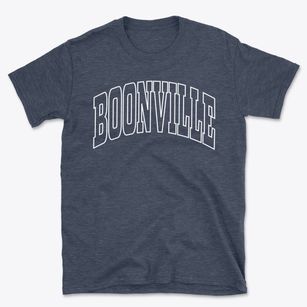 Boonville New York Trendy Block Basic T-Shirt
