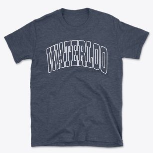 Waterloo Wisconsin Trendy Block Basic T-Shirt