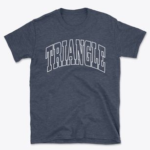 Triangle New York Trendy Block Basic T-Shirt