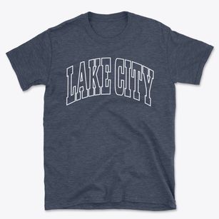 Lake City Arkansas Trendy Block Basic T-Shirt
