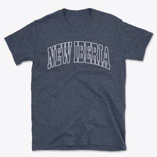 New Iberia Louisiana Trendy Block Basic T-Shirt