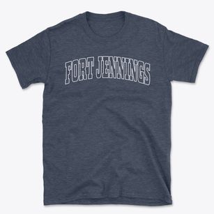 Fort Jennings Ohio Trendy Block Basic T-Shirt