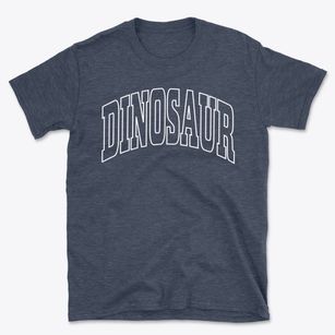 Dinosaur Colorado Trendy Block Basic T-Shirt