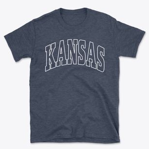 Kansas Alabama Trendy Block Basic T-Shirt
