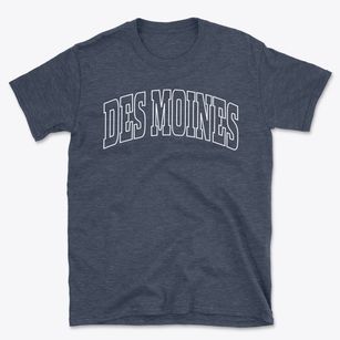Des Moines New Mexico Trendy Block Basic T-Shirt