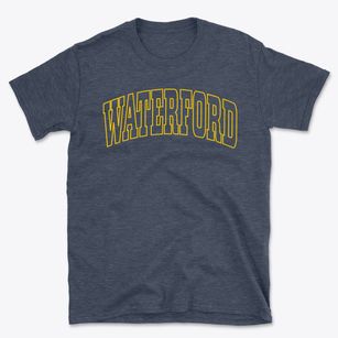 Waterford Wisconsin Trendy Block Basic T-Shirt