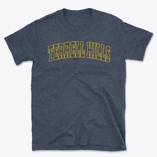 Terrell Hills Texas Trendy Block Basic T-Shirt
