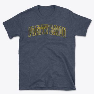 Pretty Bayou Florida Trendy Block Basic T-Shirt