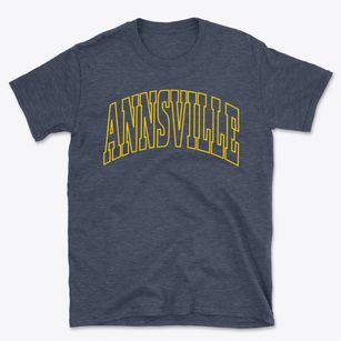 Annsville New York Trendy Block Basic T-Shirt