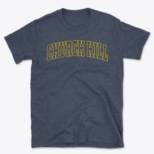 Church Hill Pennsylvania Trendy Block Basic T-Shirt