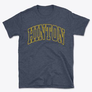 Hinton Iowa Trendy Block Basic T-Shirt