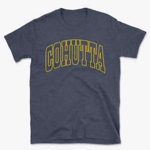 Cohutta Georgia Trendy Block Basic T-Shirt