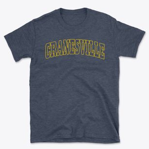 Cranesville Pennsylvania Trendy Block Basic T-Shirt