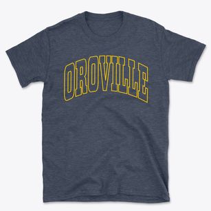 Oroville California Trendy Block Basic T-Shirt