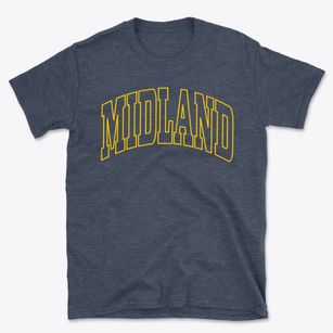 Midland Virginia Trendy Block Basic T-Shirt
