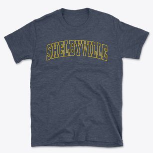 Shelbyville Kentucky Trendy Block Basic T-Shirt