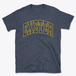 Exeter New Hampshire Trendy Block Basic T-Shirt