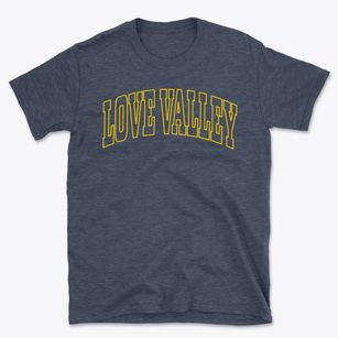 Love Valley North Carolina Trendy Block Basic T-Shirt