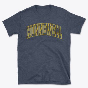 Hunnewell Kansas Trendy Block Basic T-Shirt