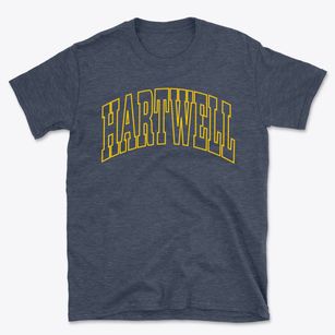 Hartwell Missouri Trendy Block Basic T-Shirt