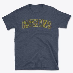 Castle Pines Colorado Trendy Block Basic T-Shirt
