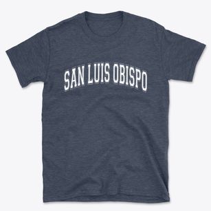 San Luis Obispo California Varsity Basic T-Shirt
