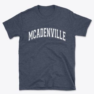 Mcadenville North Carolina Varsity Basic T-Shirt