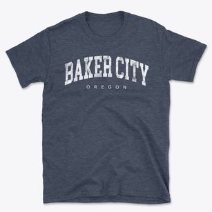 Baker City Oregon Urban Vibe Basic T-Shirt