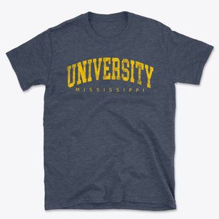 University Mississippi Urban Vibe Basic T-Shirt