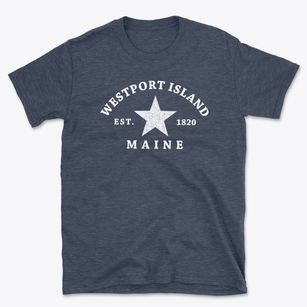 Westport Island Maine Star Basic T-Shirt