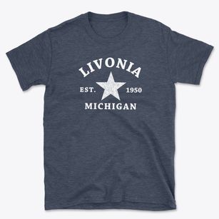 Livonia Michigan Star Basic T-Shirt