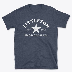Littleton Massachusetts Star Basic T-Shirt