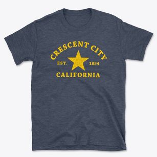 Crescent City California Star Basic T-Shirt