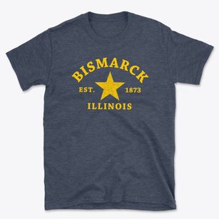 Bismarck Illinois Star Basic T-Shirt