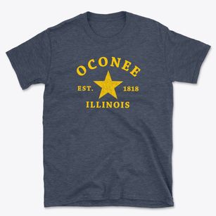 Oconee Illinois Star Basic T-Shirt