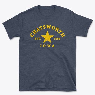 Chatsworth Iowa Star Basic T-Shirt