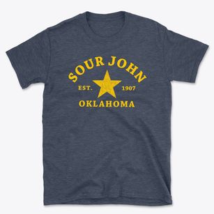Sour John Oklahoma Star Basic T-Shirt