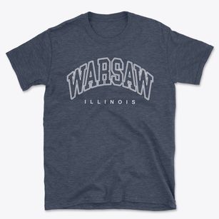 Warsaw Illinois Inline Basic T-Shirt