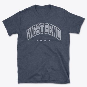 West Bend Iowa Inline Basic T-Shirt