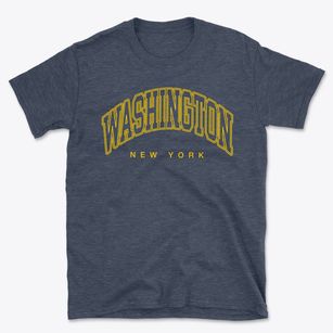 Washington New York Inline Basic T-Shirt
