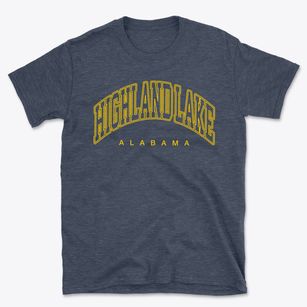 Highland Lake Alabama Inline Basic T-Shirt