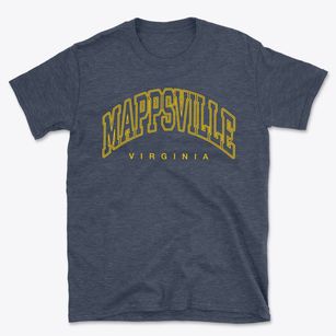 Mappsville Virginia Inline Basic T-Shirt