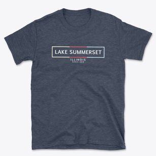 Lake Summerset Illinois Artbox Basic T-Shirt