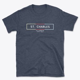 St. Charles Illinois Artbox Basic T-Shirt